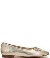 Sam Edelman Meadow Leather Bow Detail Ballet Flats