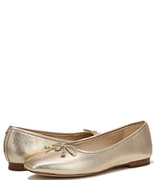 Sam Edelman Meadow Leather Bow Detail Ballet Flats