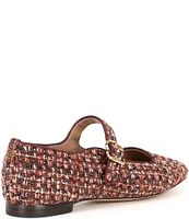 Sam Edelman Michaela Boucle Plaid Fabric Mary Jane Flats