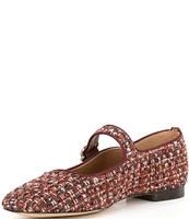 Sam Edelman Michaela Boucle Plaid Fabric Mary Jane Flats