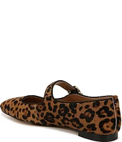 Sam Edelman Michaela Leopard Print Calf Hair Mary Jane Flats