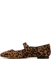 Sam Edelman Michaela Leopard Print Calf Hair Mary Jane Flats