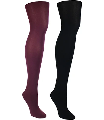 Sam Edelman Microfiber Tights, 2 Pack