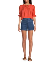 Sam Edelman Noa Relaxed Fit Stretch Trouser Shorts