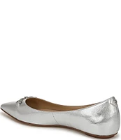 Sam Edelman Nori Metallic Leather Bit Buckle Pointed Toe Flats