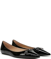 Sam Edelman Nori Patent Leather Bit Buckle Pointed Toe Flats