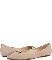 Sam Edelman Nori Suede Bit Buckle Pointed Toe Flats