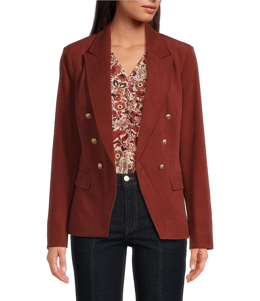 Sam Edelman Notch Collar Long Sleeve Blazer