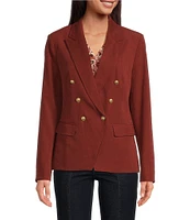 Sam Edelman Notch Collar Long Sleeve Blazer