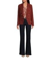 Sam Edelman Notch Collar Long Sleeve Blazer