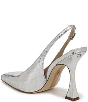 Sam Edelman Odette Metallic Leather Slingback Pumps