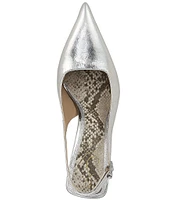 Sam Edelman Odette Metallic Leather Slingback Pumps