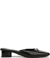 Sam Edelman Ollie Leather Bit Buckle Square Toe Dress Mules