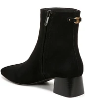 Sam Edelman Paige Suede Square Toe Dress Booties