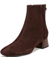 Sam Edelman Paige Suede Square Toe Dress Booties