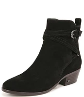 Sam Edelman Patty Suede Buckle Strap Booties