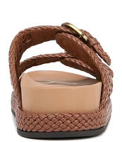 Sam Edelman Reid Lattice Woven Buckle Detail Platform Sandals