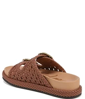 Sam Edelman Reid Lattice Woven Buckle Detail Platform Sandals