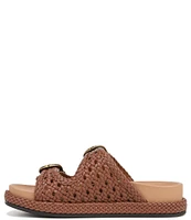 Sam Edelman Reid Lattice Woven Buckle Detail Platform Sandals