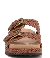 Sam Edelman Reid Lattice Woven Buckle Detail Platform Sandals