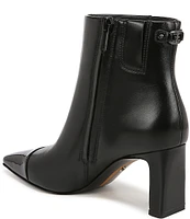 Sam Edelman Saige Leather Patent Pointed Cap Toe Dress Booties