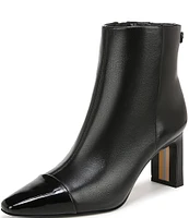 Sam Edelman Saige Leather Patent Pointed Cap Toe Dress Booties