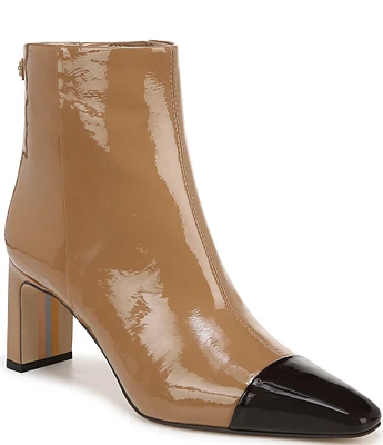 Sam Edelman Saige Patent Pointed Cap Toe Dress Booties