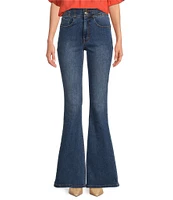 Sam Edelman Stretch Denim High Rise Flare Leg Jeans