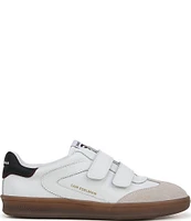 Sam Edelman Talia Gum Sole Leather and Suede Dual Strap Street Sneakers