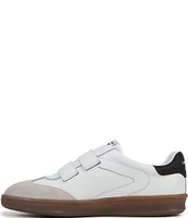 Sam Edelman Talia Gum Sole Leather and Suede Dual Strap Street Sneakers