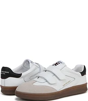 Sam Edelman Talia Gum Sole Leather and Suede Dual Strap Street Sneakers