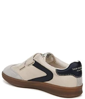 Sam Edelman Talia Gum Sole Leather and Suede Dual Strap Street Sneakers