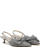 Sam Edelman Treena Fabric Slingback Bow Detail Pumps