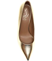 Sam Edelman Vienna Metallic Leather Pointed Toe Pumps