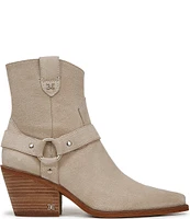 Sam Edelman Winston Suede Hardware Detail Western Inspired Booties