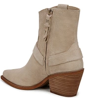 Sam Edelman Winston Suede Hardware Detail Western Inspired Booties