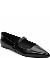 Sanctuary Clamour Leather Pointed Toe Mary Jane Flats