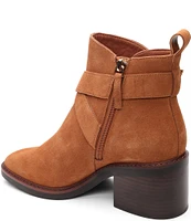 Sanctuary Cora Buckle Strap Suede Booties