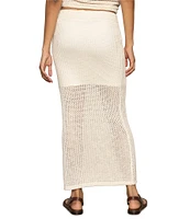 Sanctuary Crochet Sweater Elastic Waist Coordinating Pencil Skirt