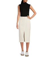 Sanctuary Denim High Rise 5 Pocket Midi Skirt