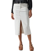 Sanctuary Denim High Rise 5 Pocket Midi Skirt