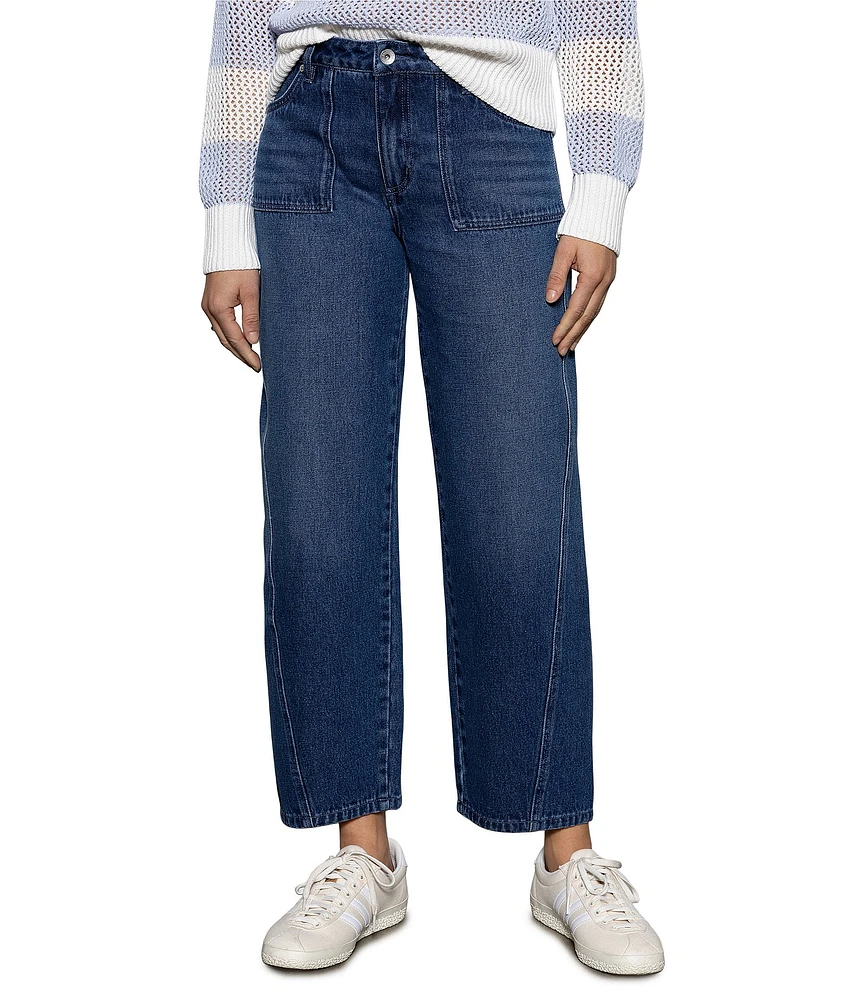 Sanctuary District Column Standard Rise Straight Leg Ankle Jeans