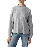 Sanctuary Fireside Heathered Knit Mock Neck Long Sleeve Tunic