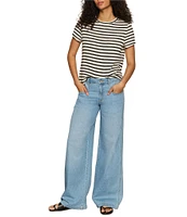 Sanctuary Highland Wide Leg Relaxed Denim Jeans