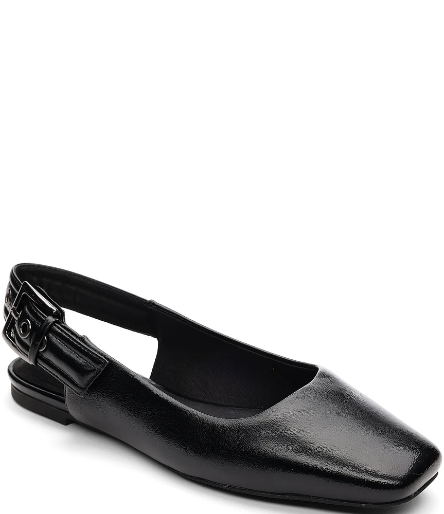 Sanctuary Kitchy Leather Slingback Flats