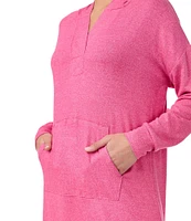 Sanctuary Long Sleeve Hooded Sweater Knit Tunic