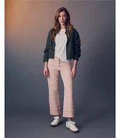 Sanctuary Luna Button Fly Cuffed Crop Denim Jeans