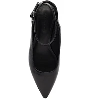 Sanctuary Magic Leather Kitten Heel Ankle Strap Pumps