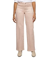 Sanctuary Marine Standard Waist Patch Pocket Wide Leg Pants