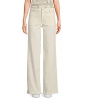 Sanctuary Marine Standard Waist Patch Pocket Wide Leg Pants